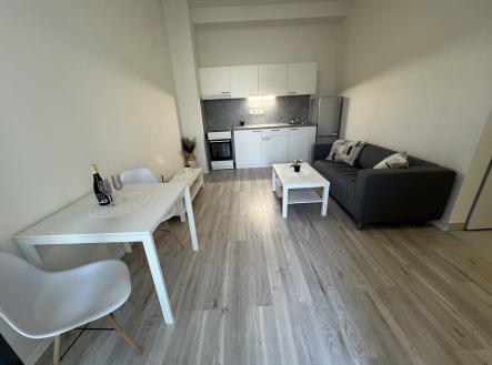 Pronájem bytu 2kk s velkou terasou na Dukelská třída, Brno